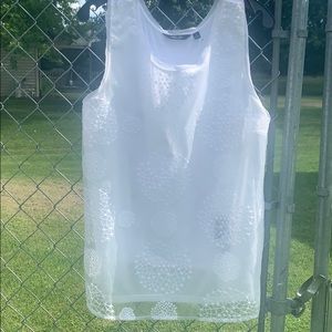 White tank top blouse